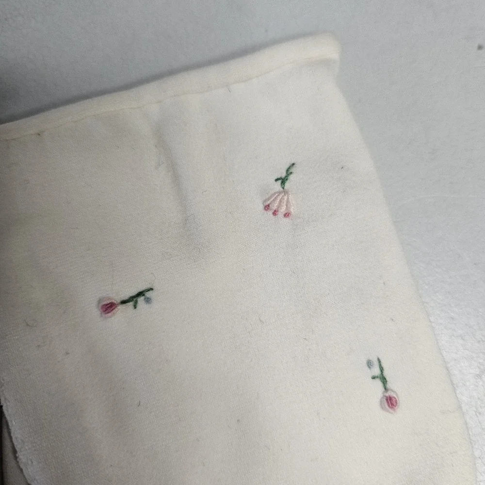 Vintage Christian Dior‎ Shalimar Gloves Floral White 50s 60s